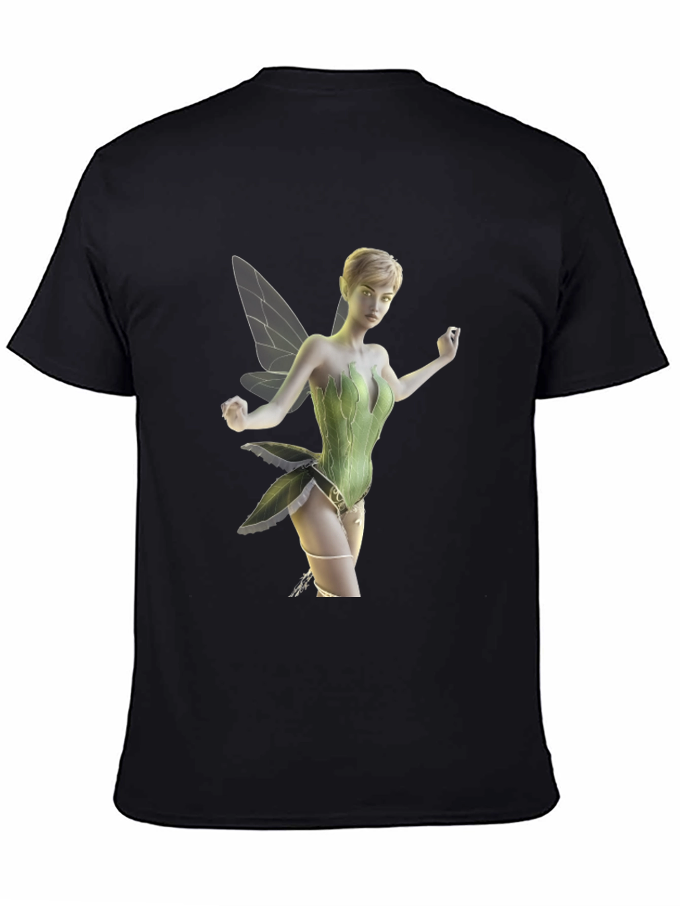 Fairy Graphic Tee - Mens Black T-Shirt