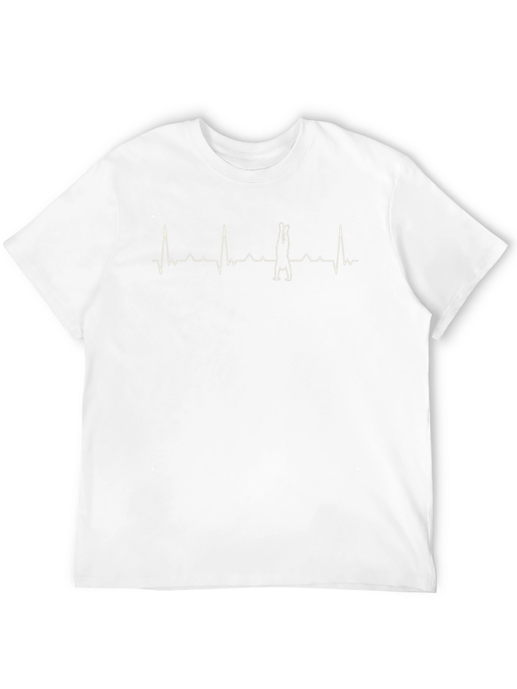 Yoga Handstand Heartbeat Graphic Tee - Black