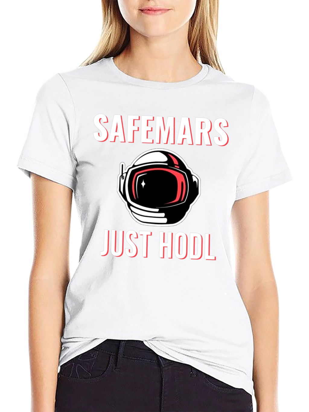 SafeMars Just HODL T-Shirt - Crypto Astronaut