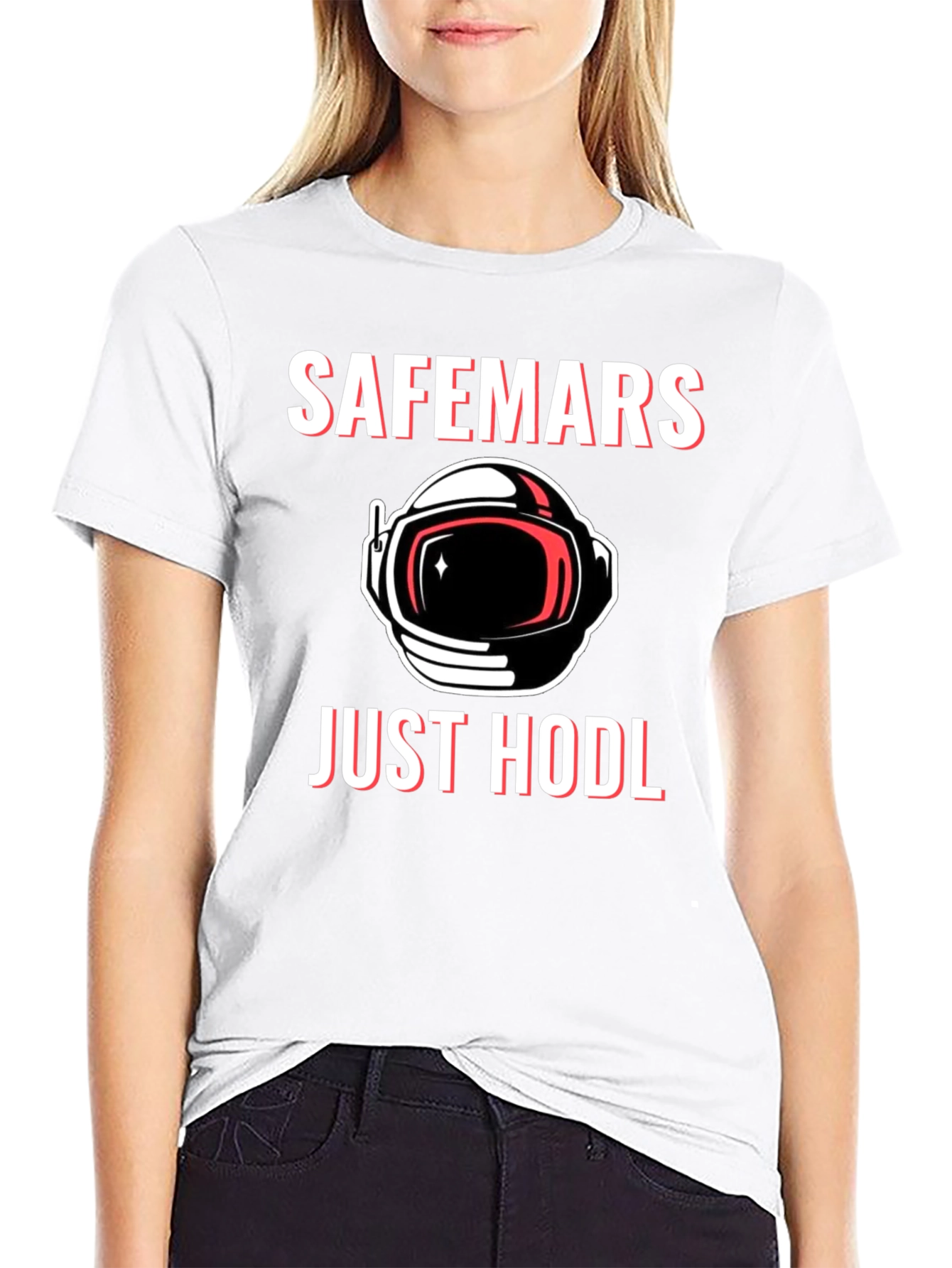 SafeMars Just HODL T-Shirt - Crypto Astronaut