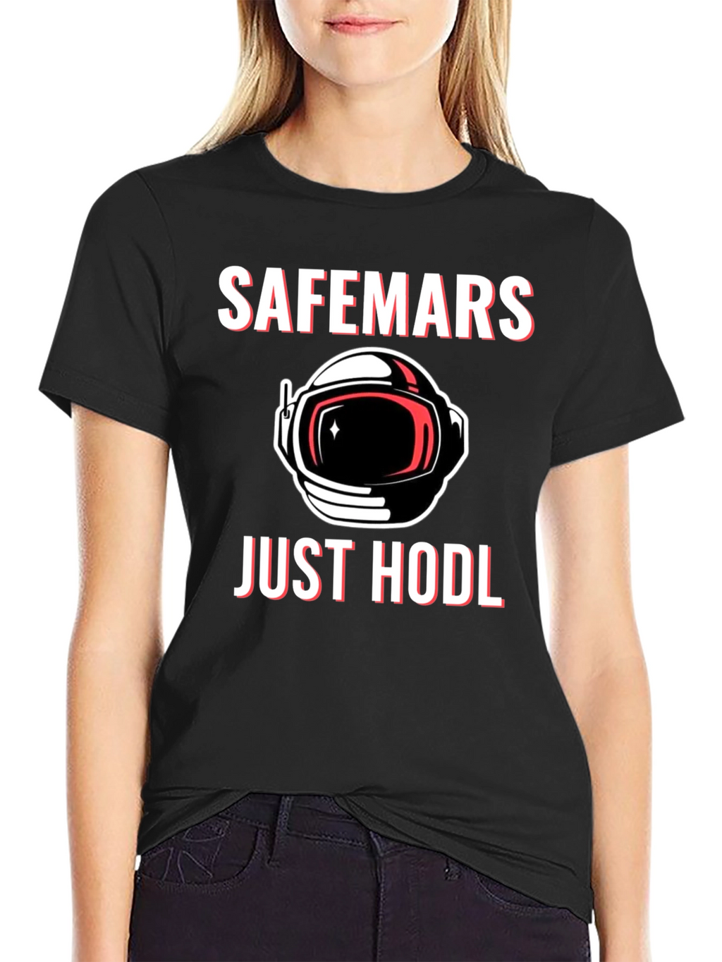 SafeMars Just HODL T-Shirt - Crypto Astronaut