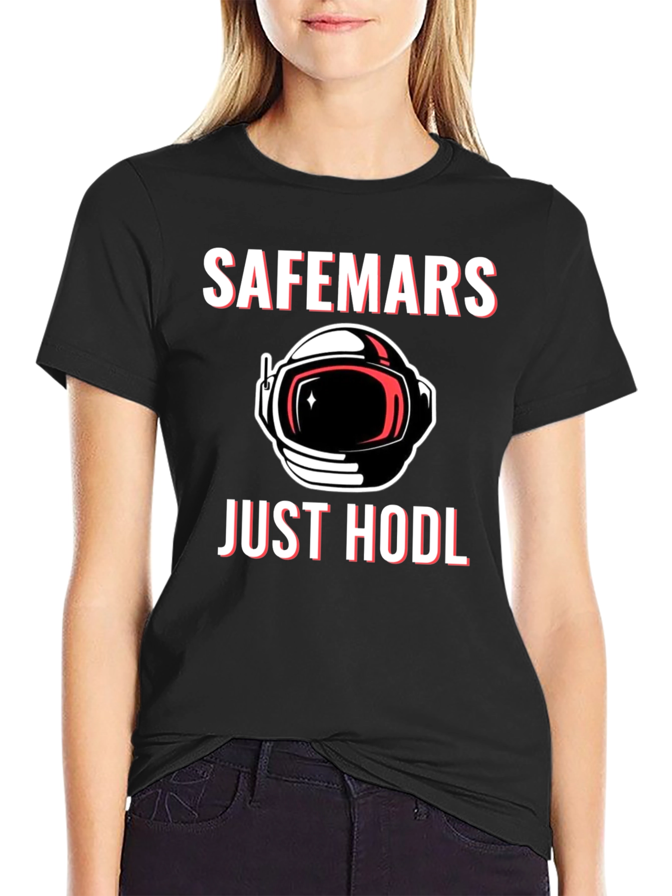SafeMars Just HODL T-Shirt - Crypto Astronaut