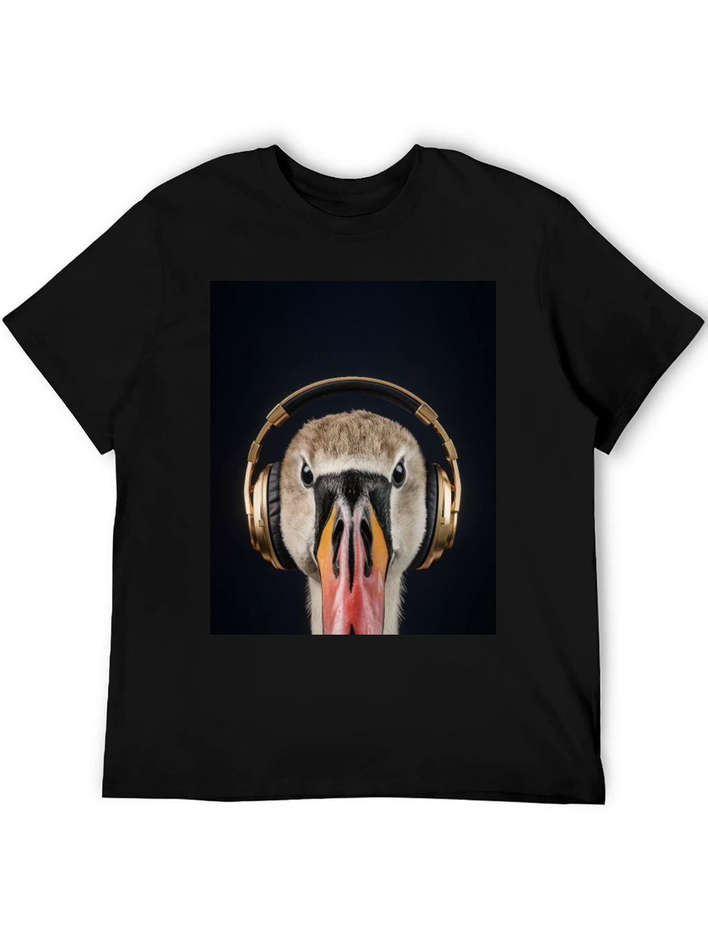 Goose Headphones Graphic Tee - Music Lover Shirt