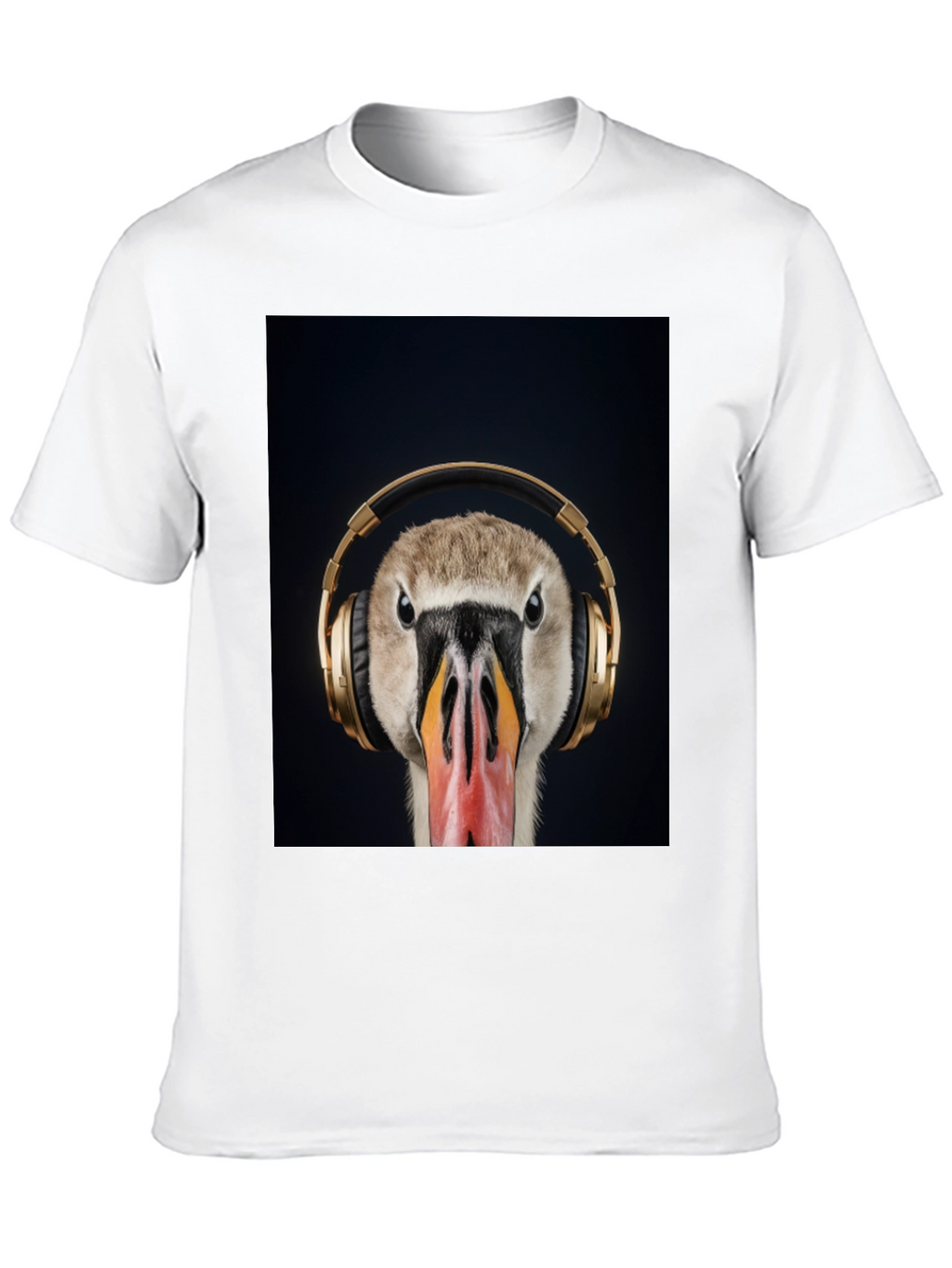 Goose Headphones Graphic Tee - Music Lover Shirt