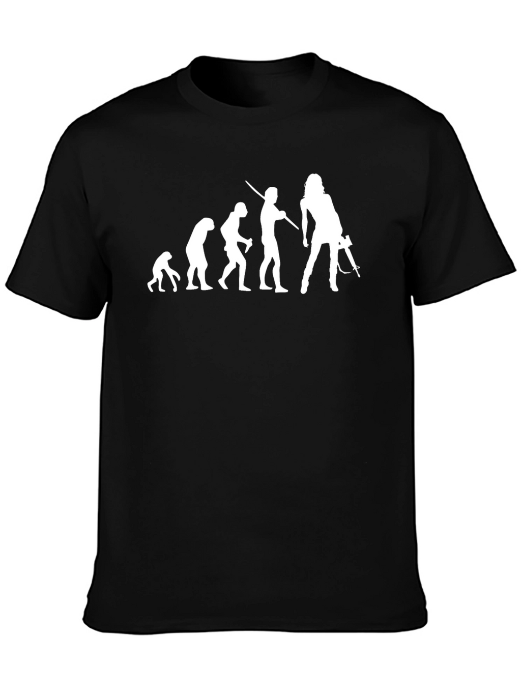 Evolution of Woman T-Shirt - Black