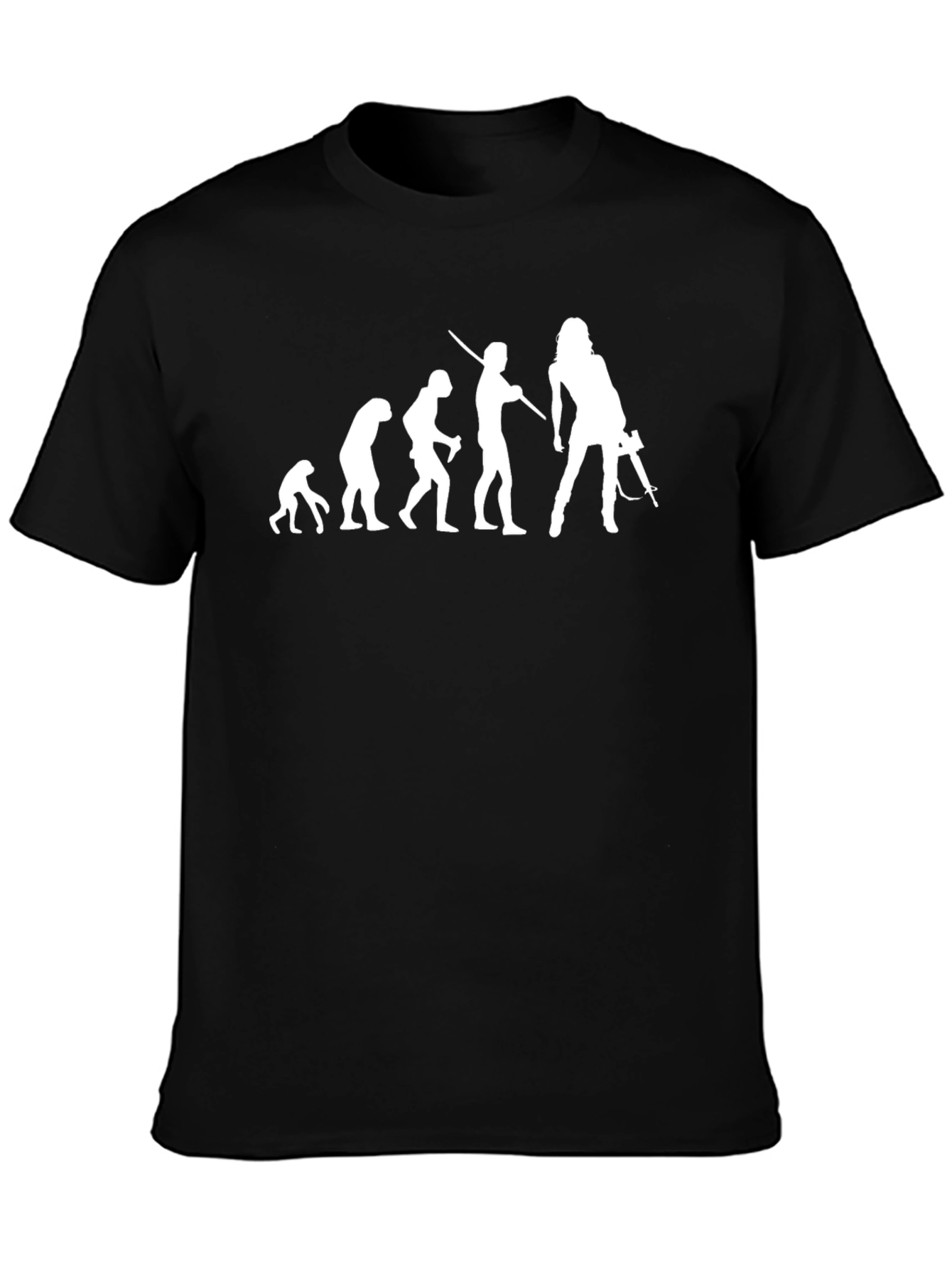 Evolution of Woman T-Shirt - Black
