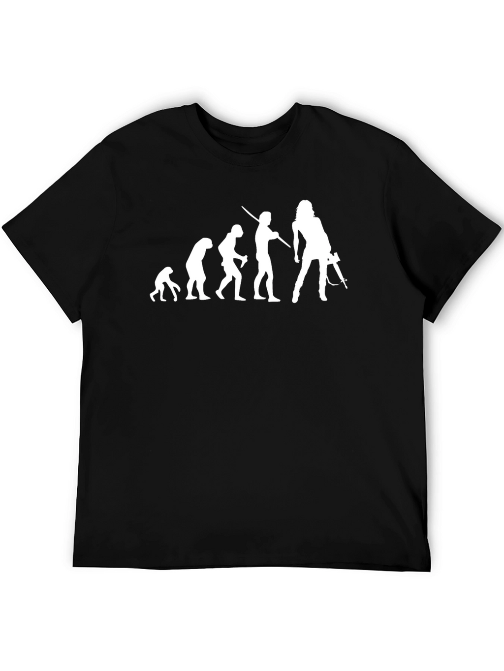 Evolution of Woman T-Shirt - Black