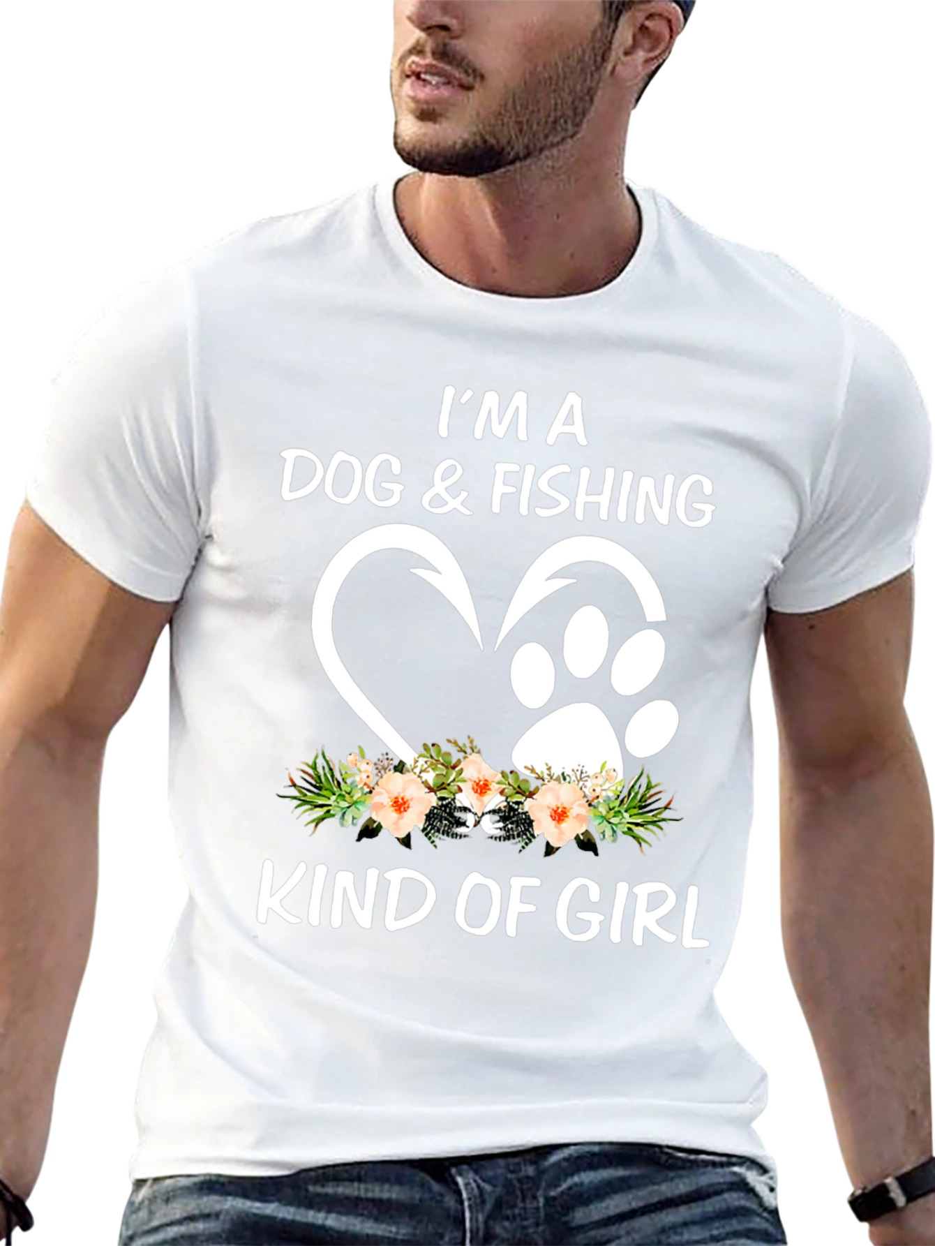 Dog & Fishing Kind Of Girl T-Shirt