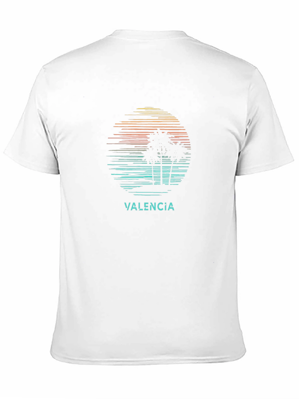 Valencia Palm Sunset Graphic Tee - Black
