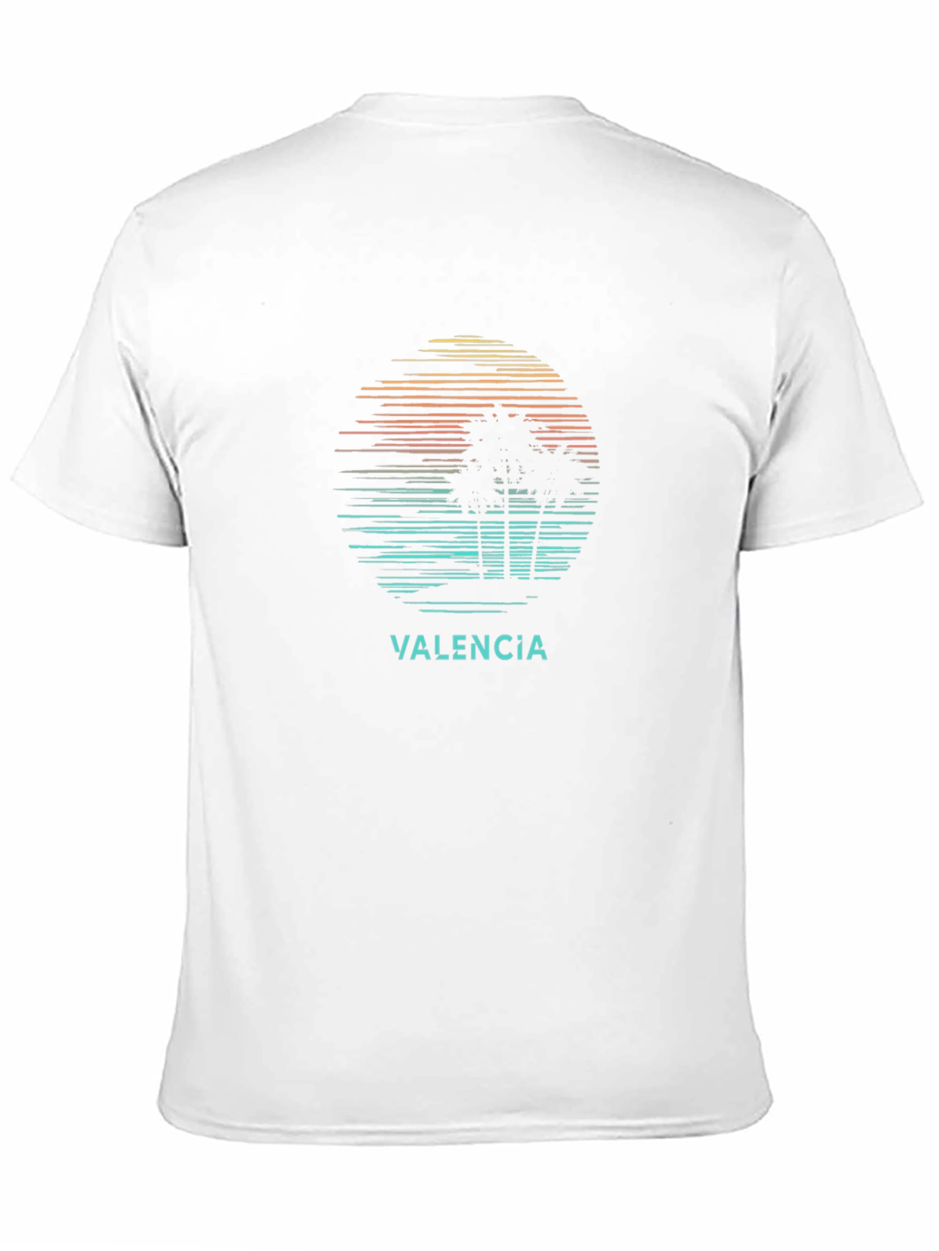 Valencia Palm Sunset Graphic Tee - Black