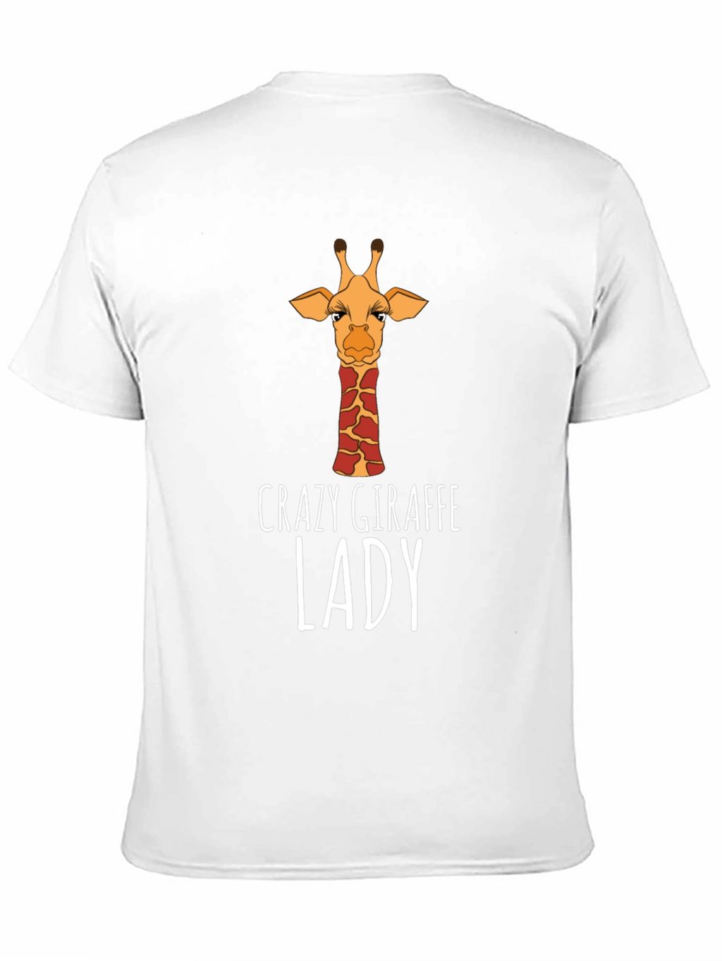 Crazy Giraffe Lady T-Shirt - Black