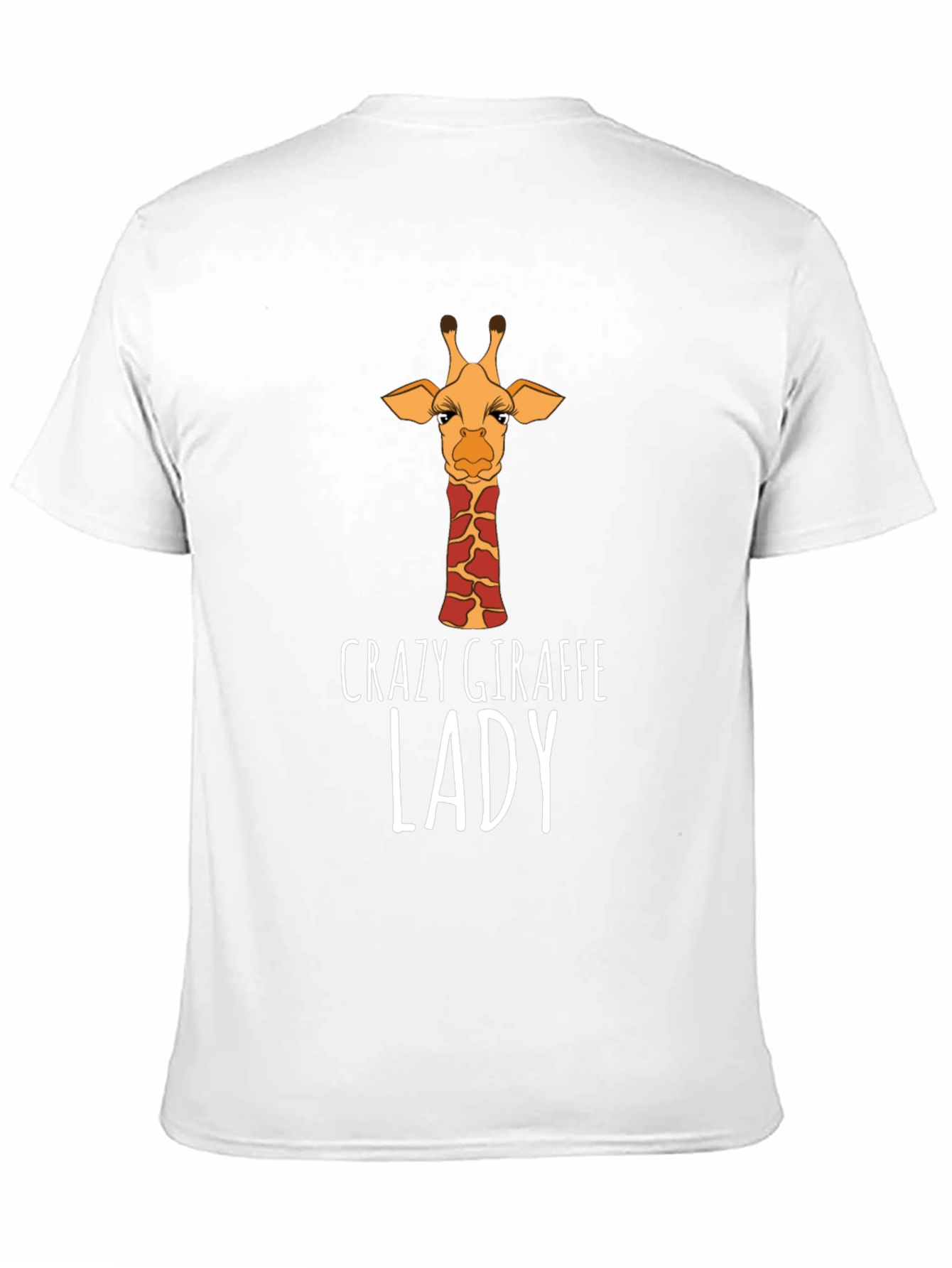 Crazy Giraffe Lady T-Shirt - Black