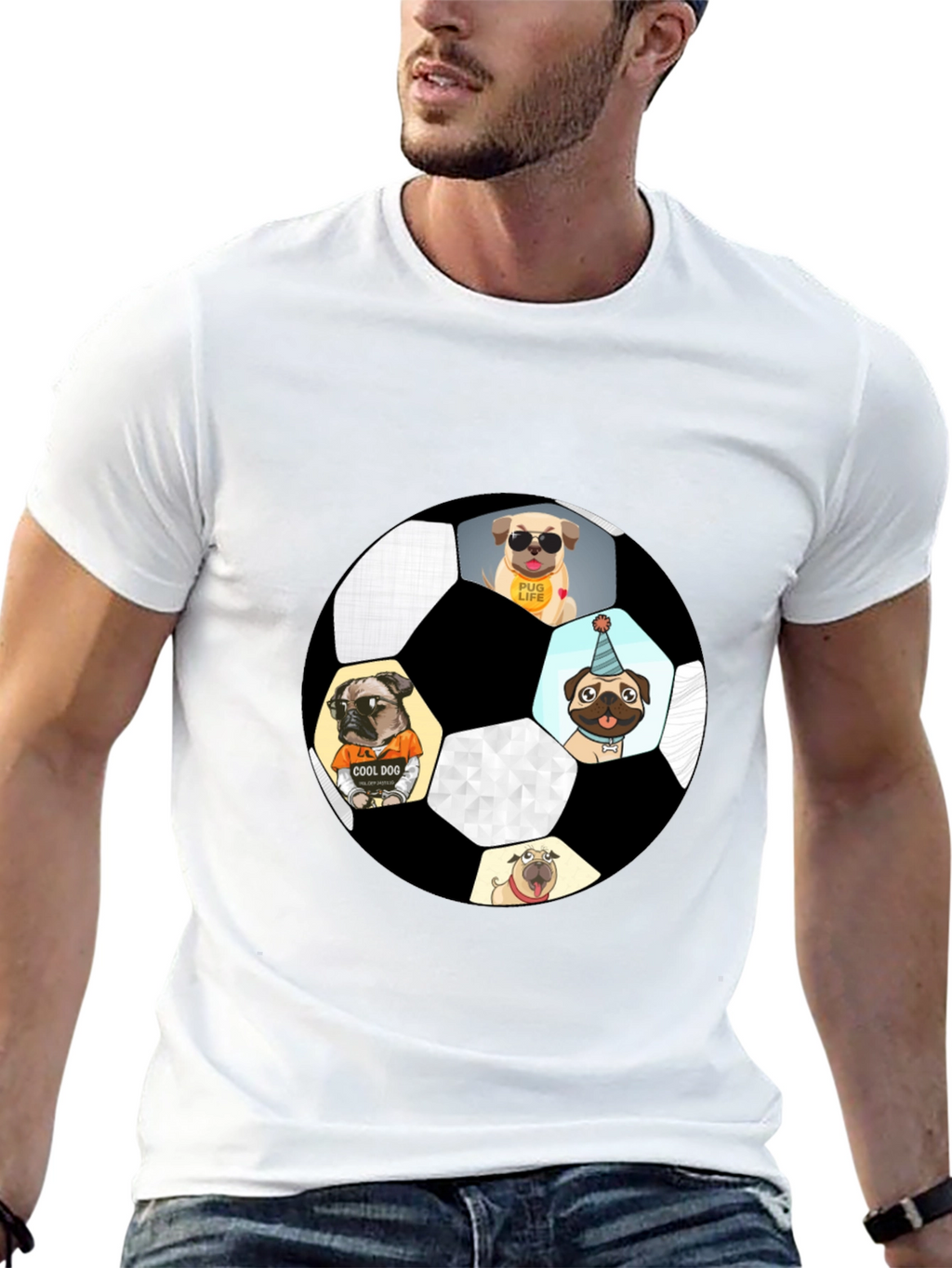Soccer Pug T-Shirt