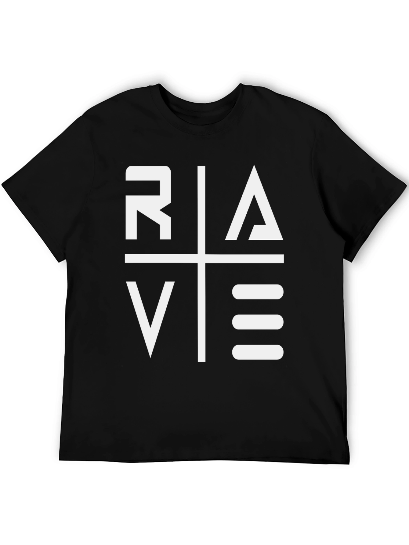 Rave Graphic Tee - Bold Style Black T-Shirt