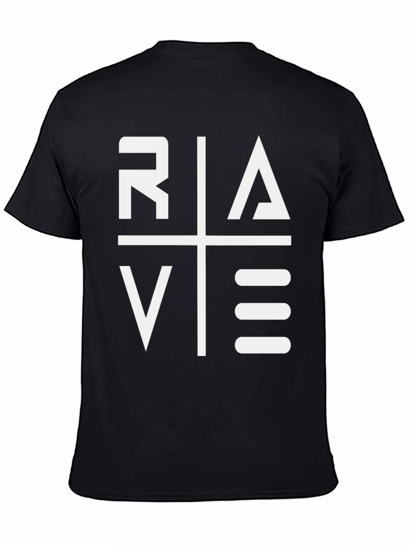 Rave Graphic Tee - Bold Style Black T-Shirt