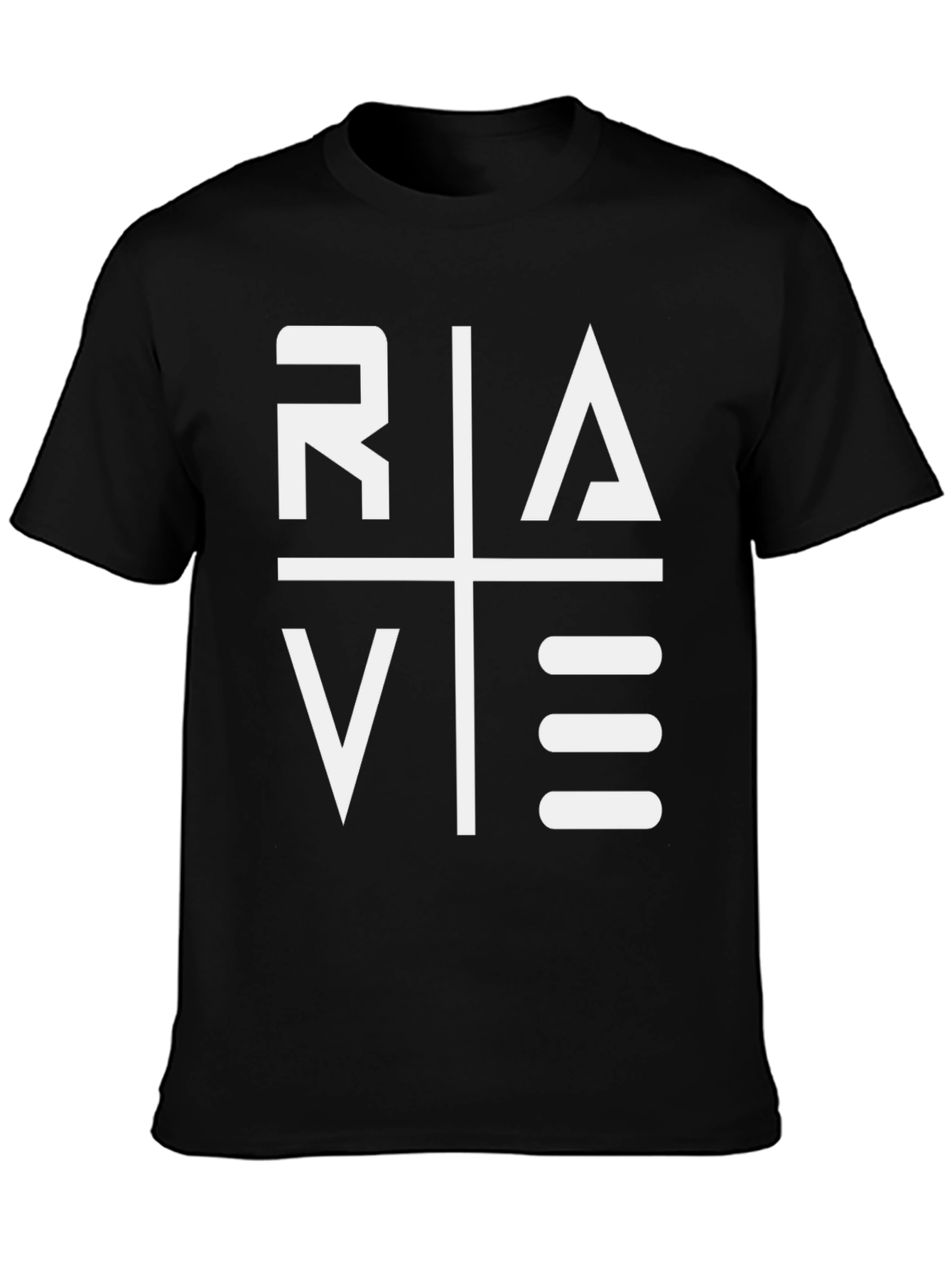 Rave Graphic Tee - Bold Style Black T-Shirt