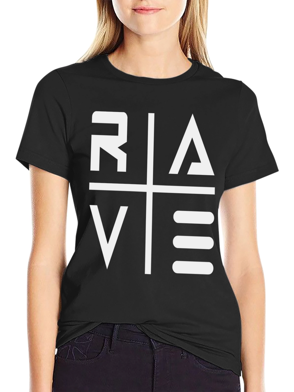 Rave Graphic Tee - Bold Style Black T-Shirt