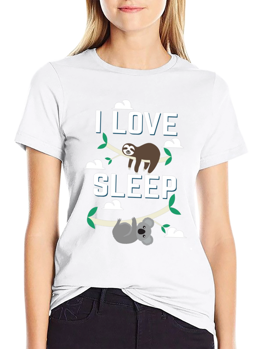 I Love Sleep Sloth & Koala Graphic Tee