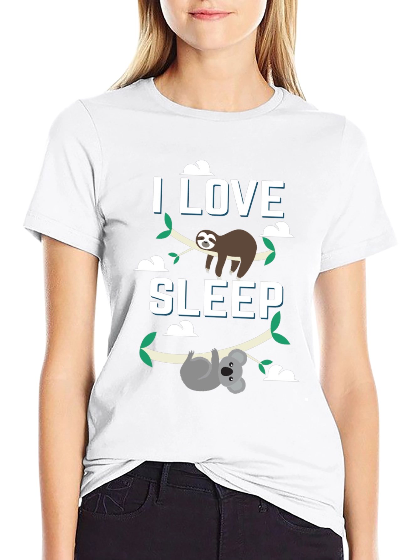 I Love Sleep Sloth & Koala Graphic Tee
