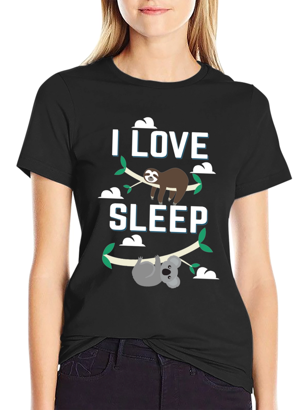 I Love Sleep Sloth & Koala Graphic Tee