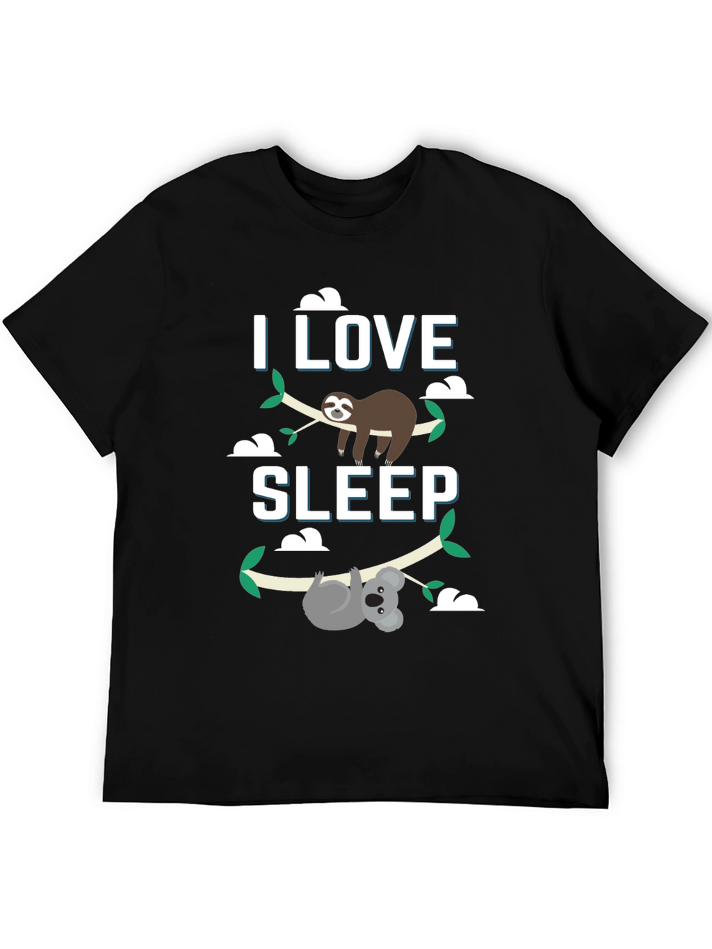 I Love Sleep Sloth & Koala Graphic Tee