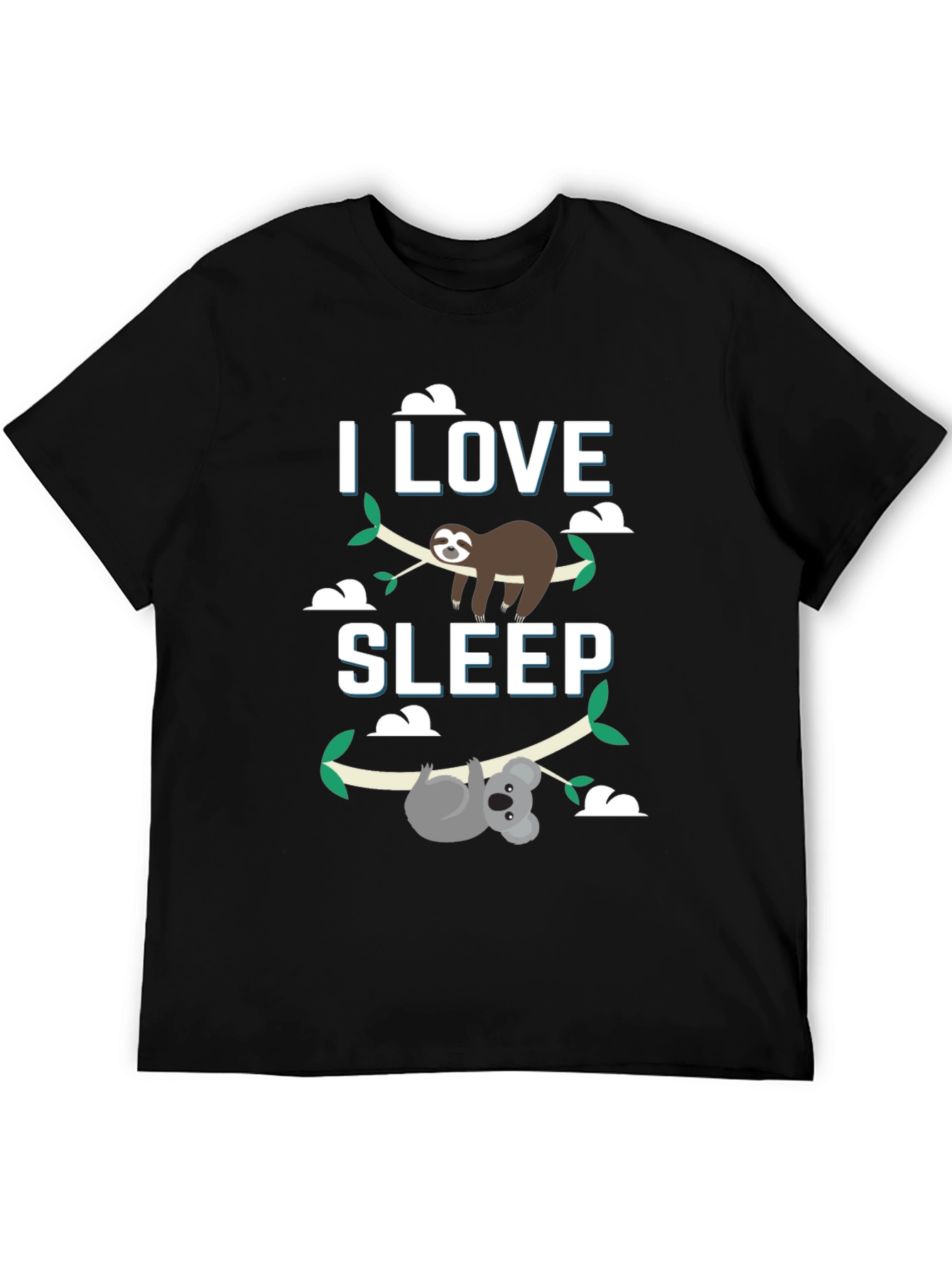 I Love Sleep Sloth & Koala Graphic Tee