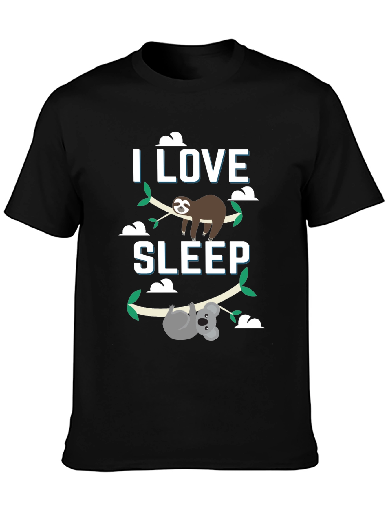 I Love Sleep Sloth & Koala Graphic Tee