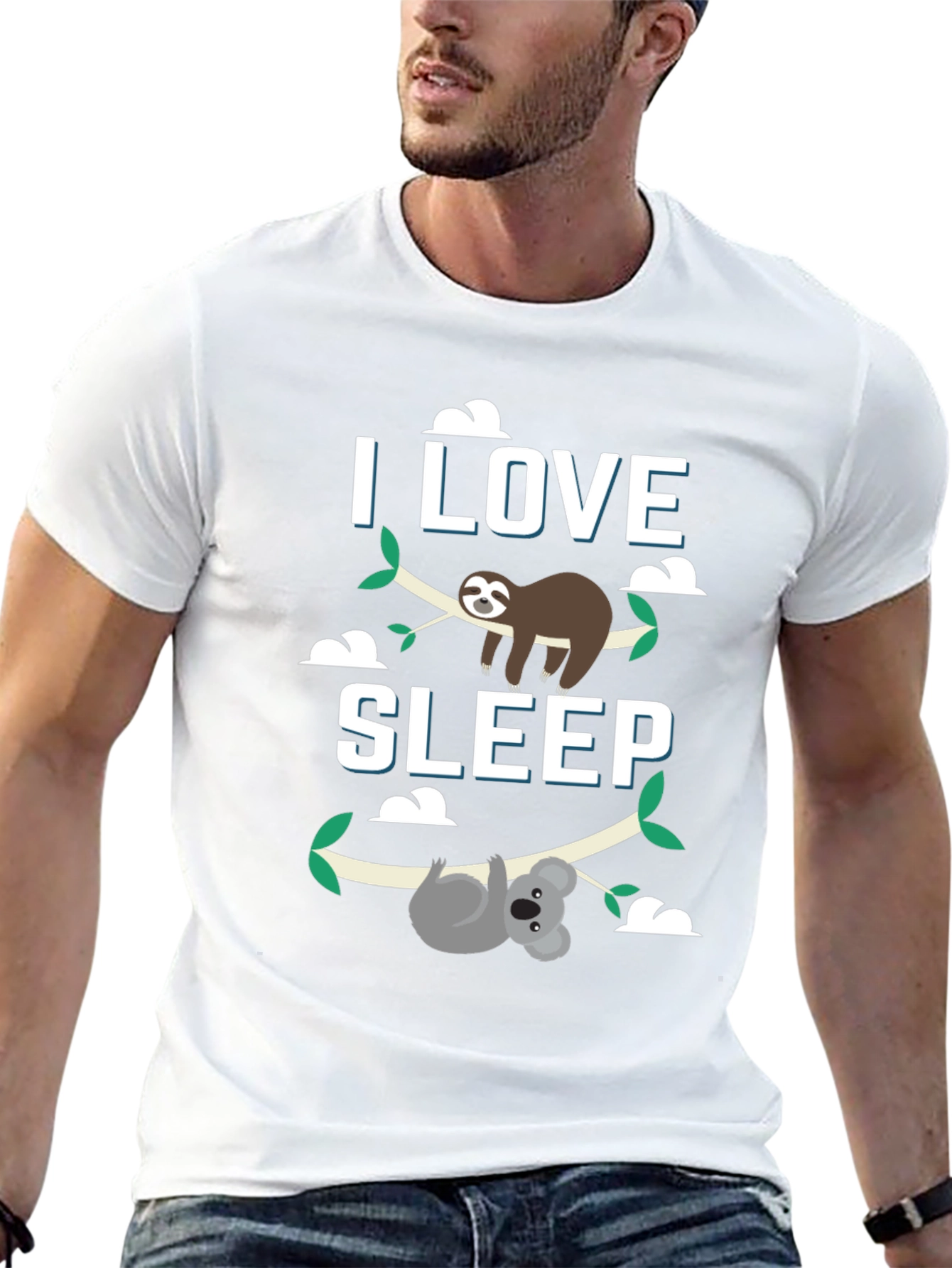 I Love Sleep Sloth & Koala Graphic Tee
