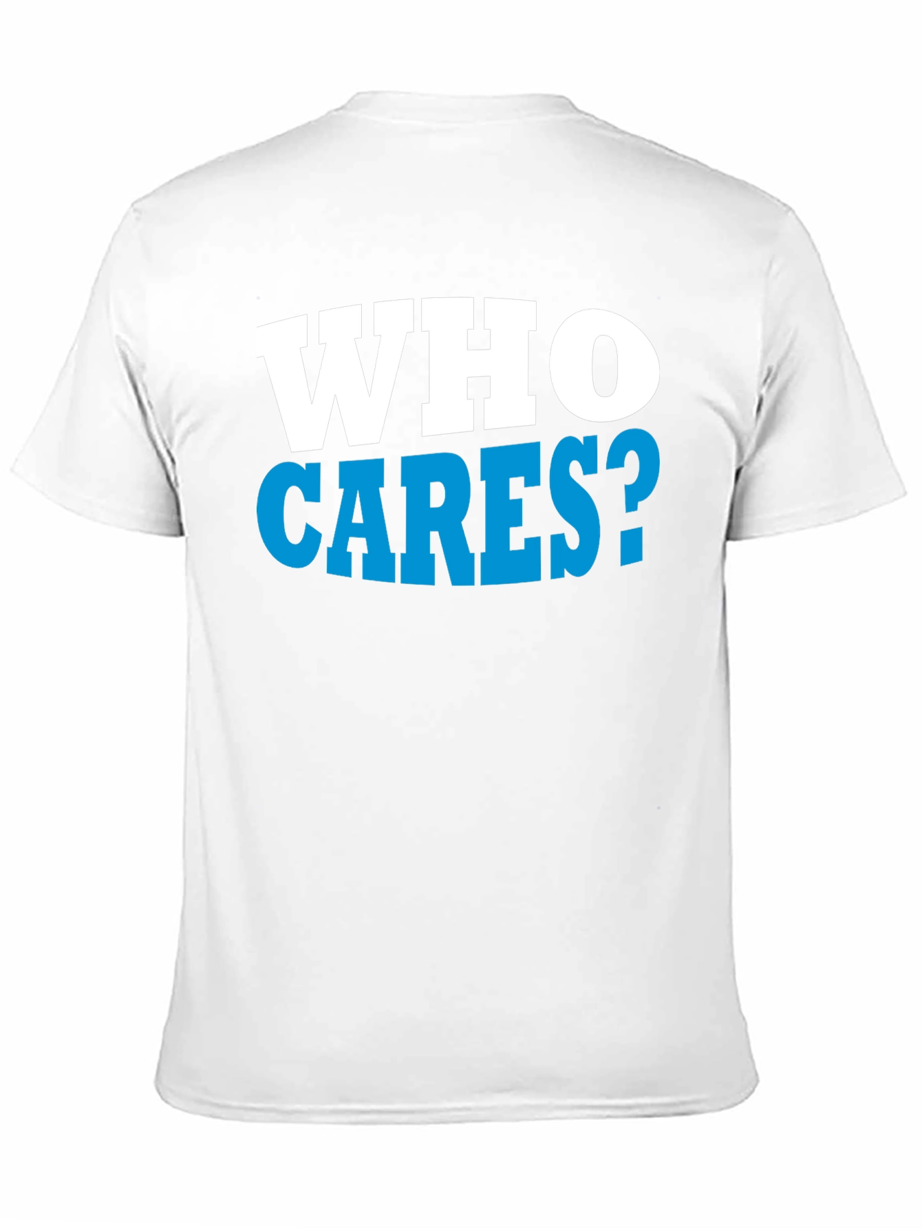 Who Cares? Graphic Print Black T-Shirt