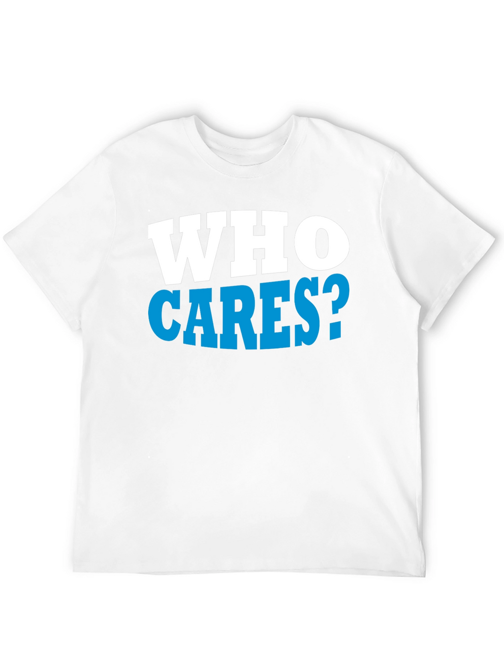 Who Cares? Graphic Print Black T-Shirt