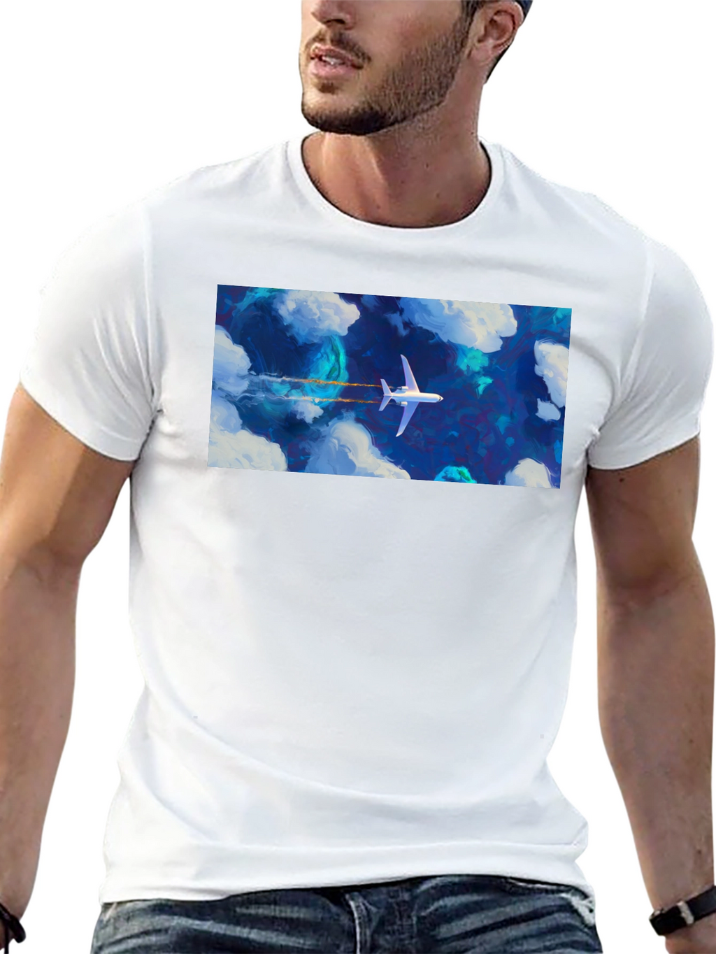 Airplane in the Sky Graphic Tee