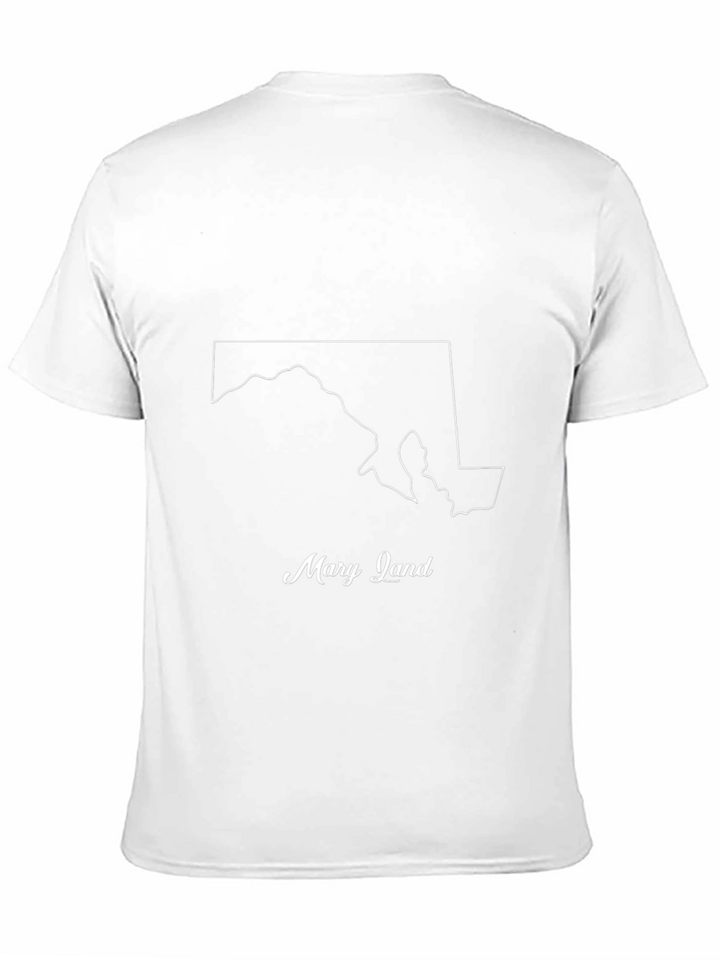 Maryland State Outline Graphic T-Shirt