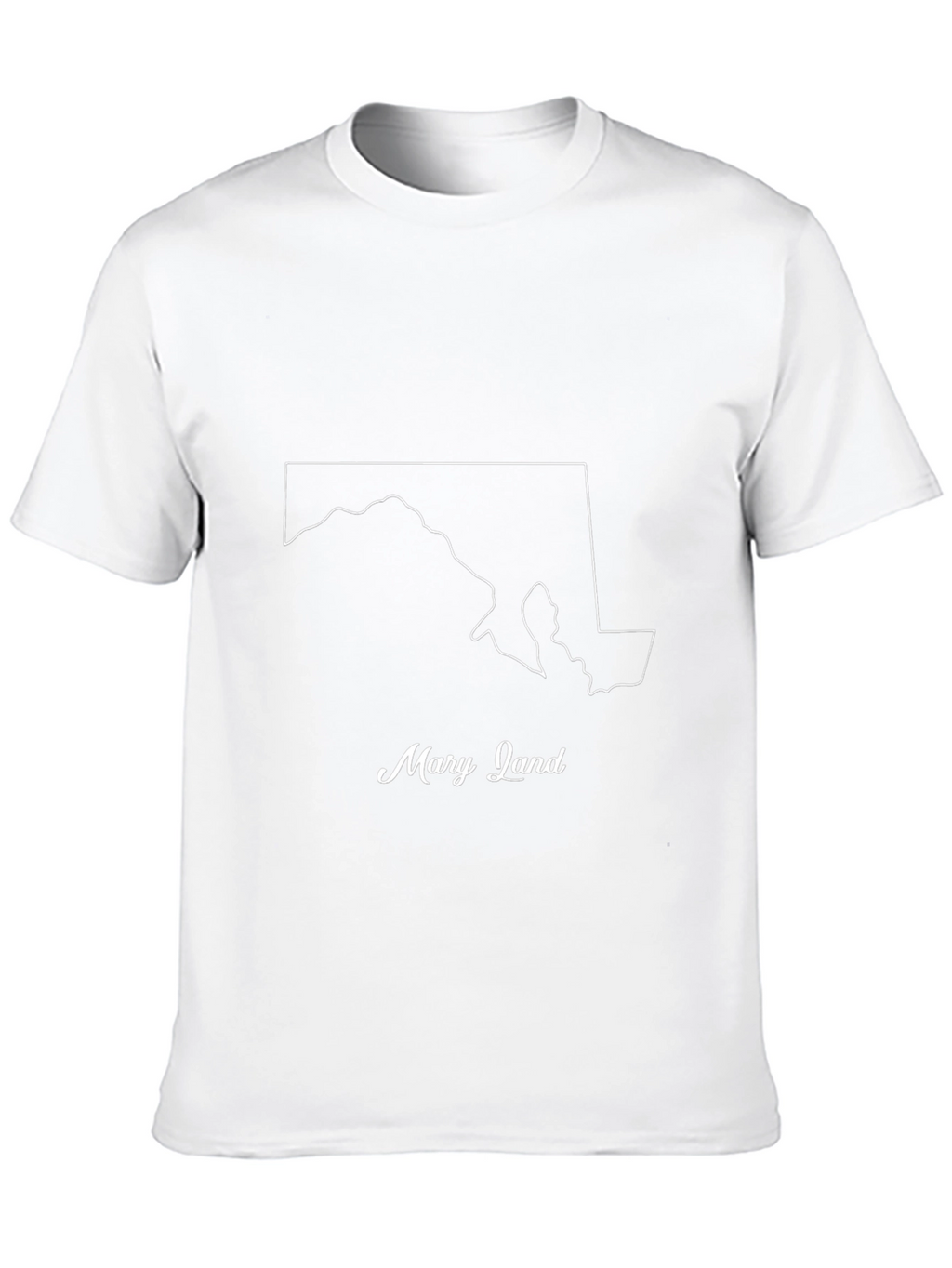 Maryland State Outline Graphic T-Shirt