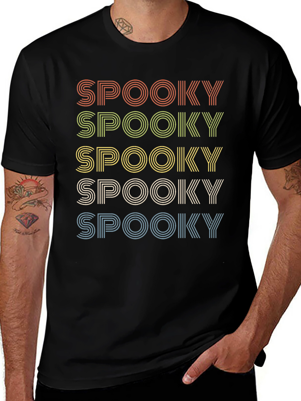 Spooky Retro T-Shirt - Halloween Graphic Tee