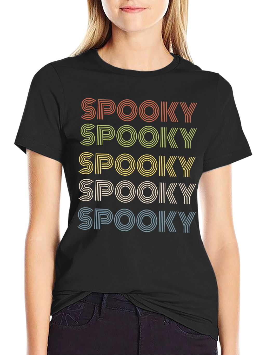 Spooky Retro T-Shirt - Halloween Graphic Tee