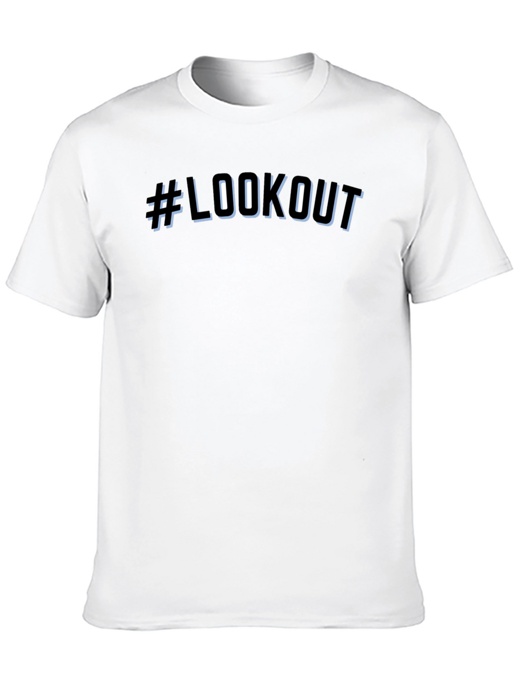 #LOOKOUT Black Graphic T-Shirt - Streetwear Style