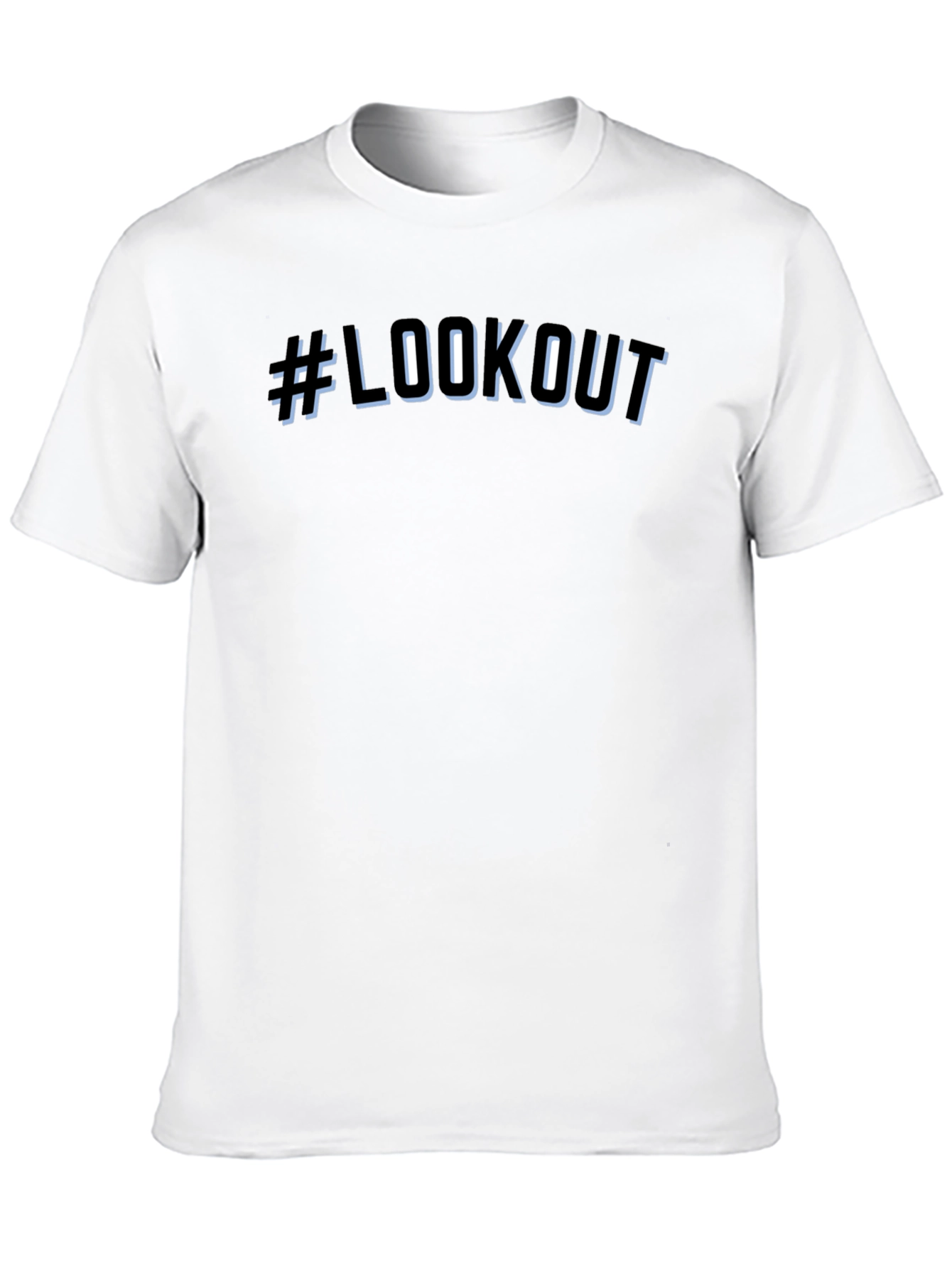#LOOKOUT Black Graphic T-Shirt - Streetwear Style