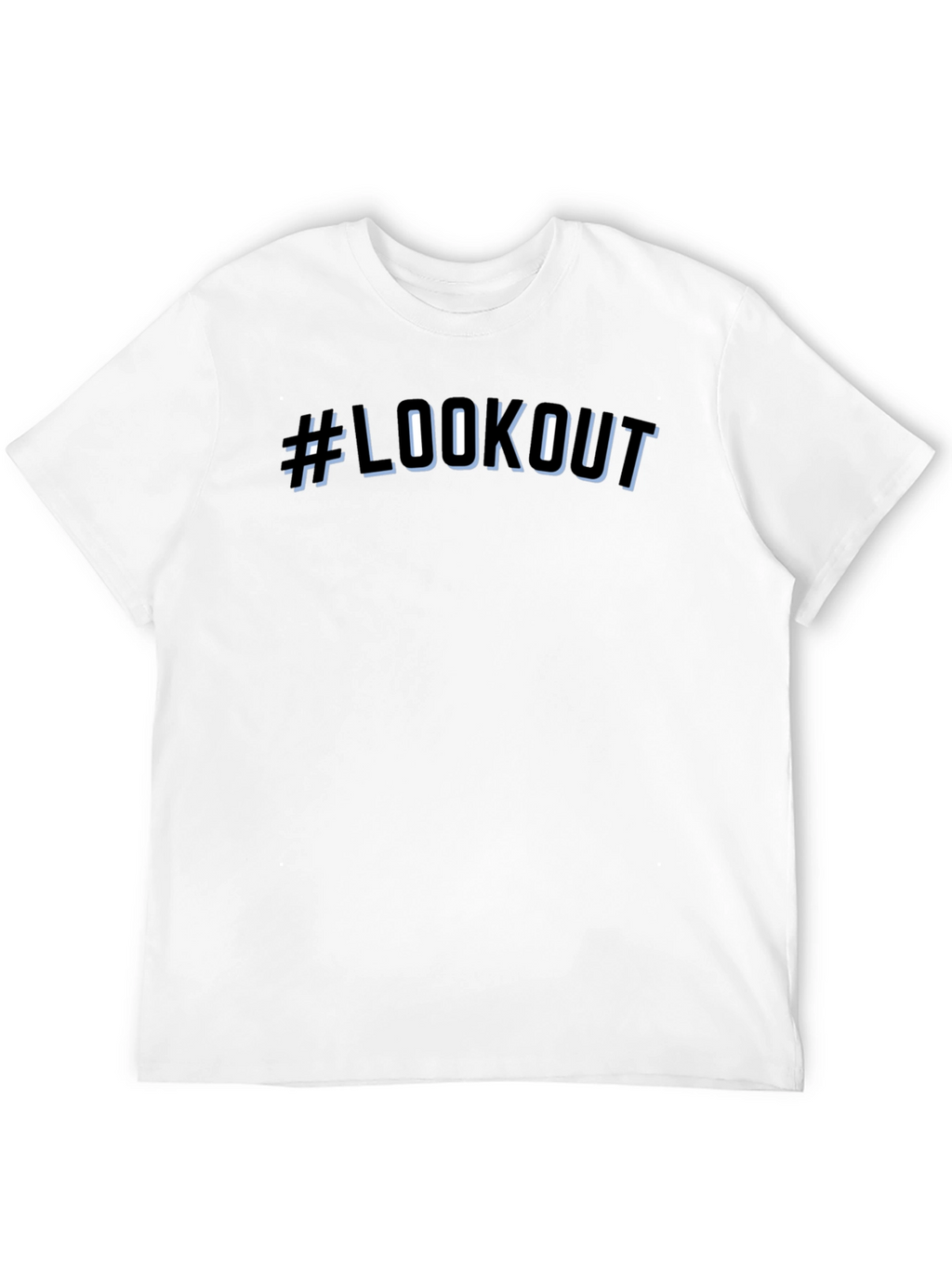 #LOOKOUT Black Graphic T-Shirt - Streetwear Style