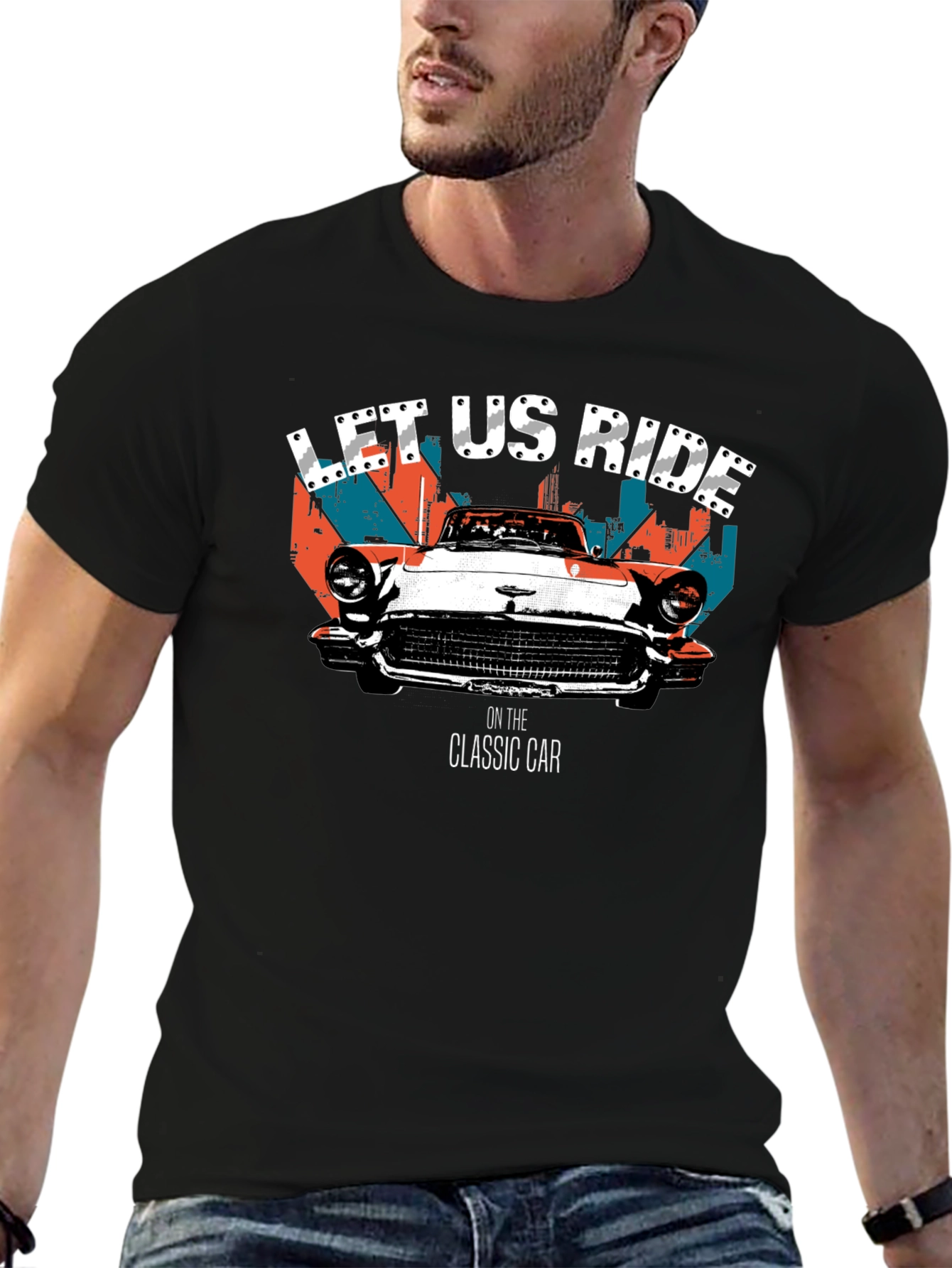 Classic Car Ride Graphic Tee - Retro Cool