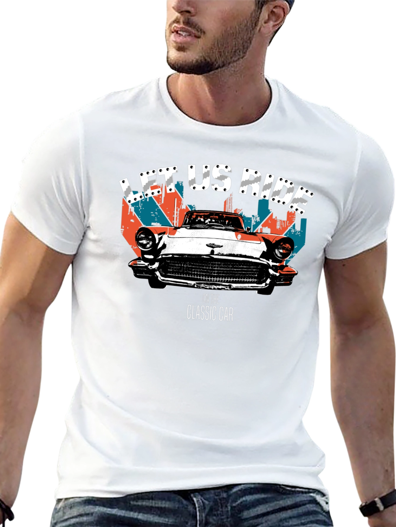 Classic Car Ride Graphic Tee - Retro Cool