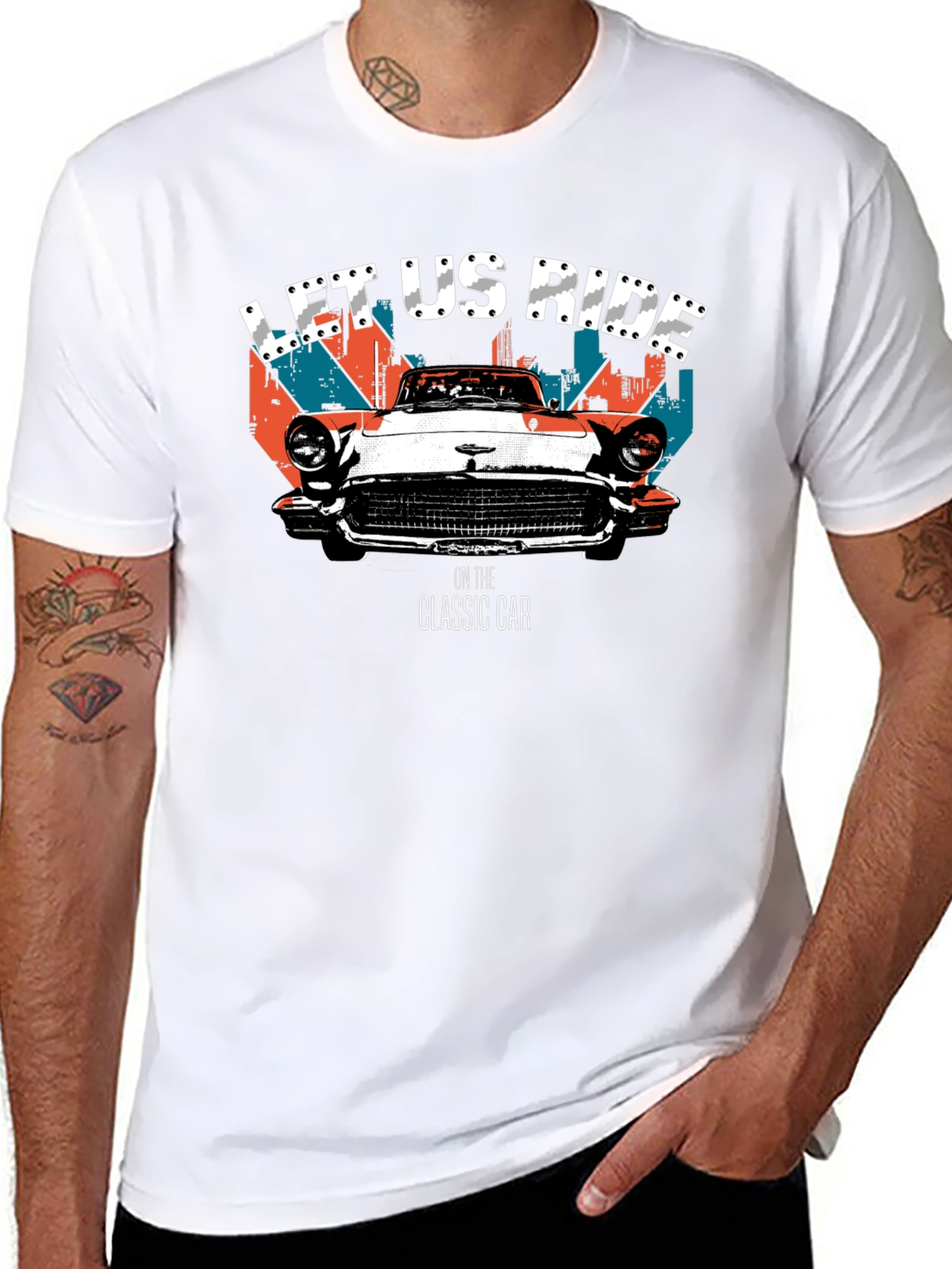 Classic Car Ride Graphic Tee - Retro Cool