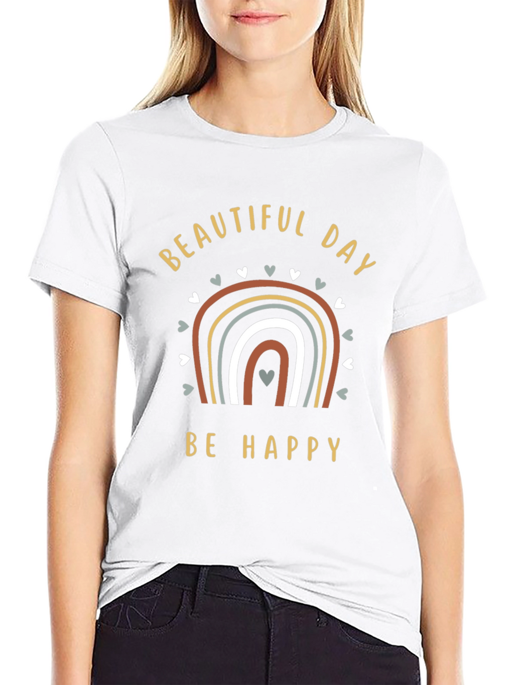Beautiful Day Be Happy Graphic T-Shirt