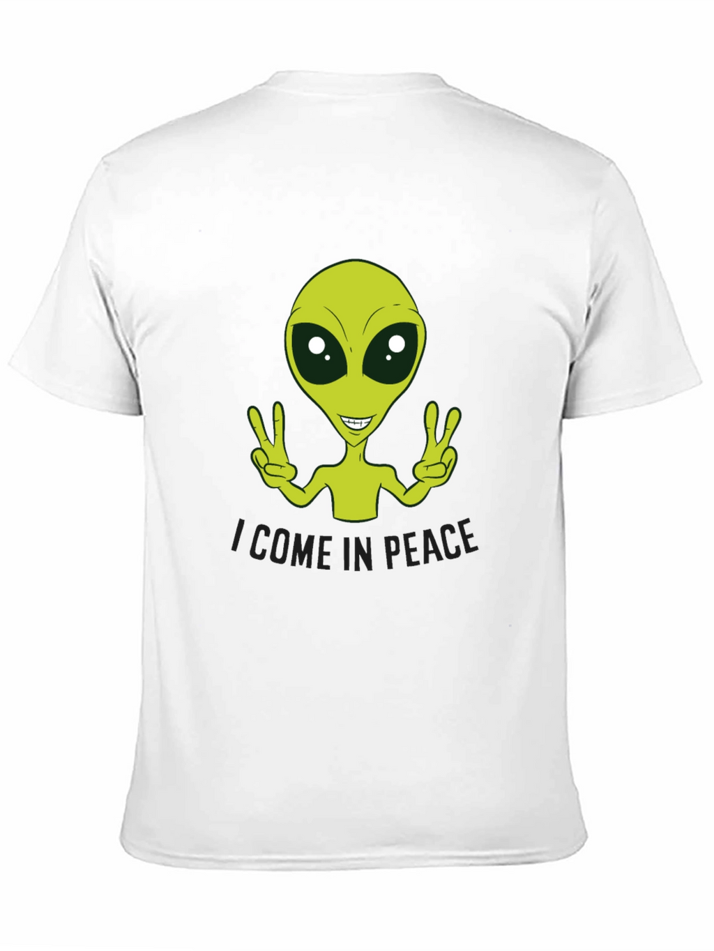 Peace Alien Graphic Tee - Black
