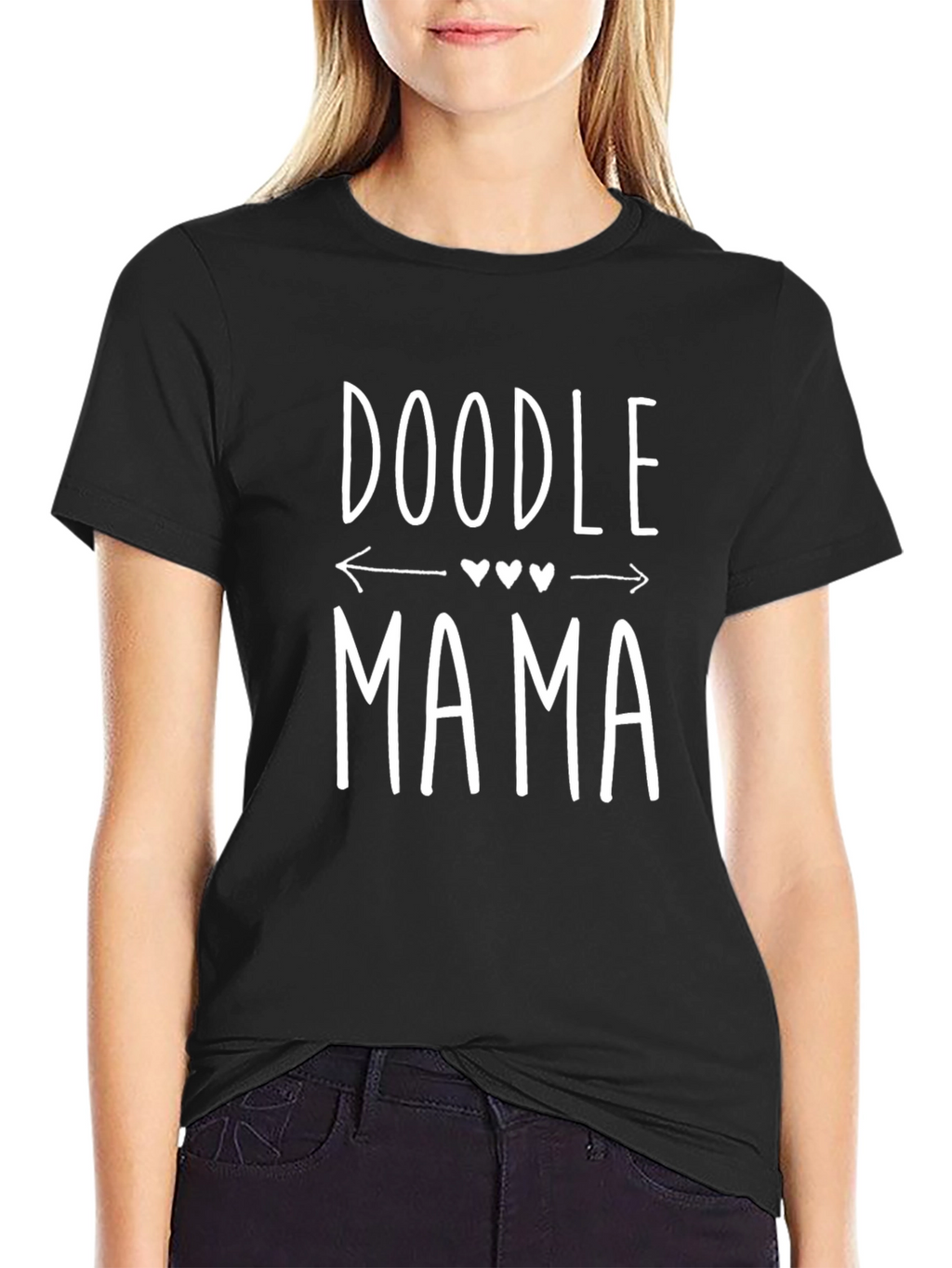 Doodle Mama Graphic T-Shirt - Black