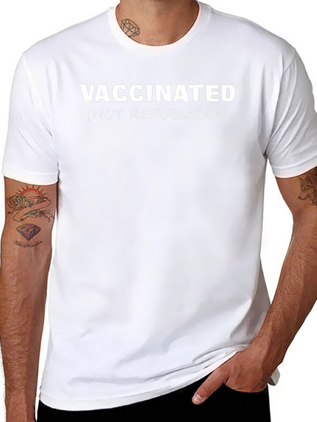Vaccinated (Not Republican) Graphic Tee