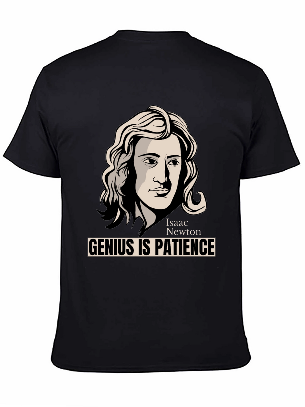 Isaac Newton Genius is Patience Graphic Tee