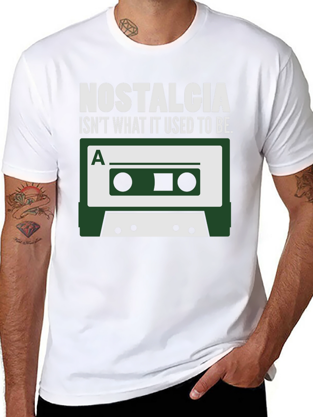 Nostalgia Cassette Tape Funny Graphic T-Shirt