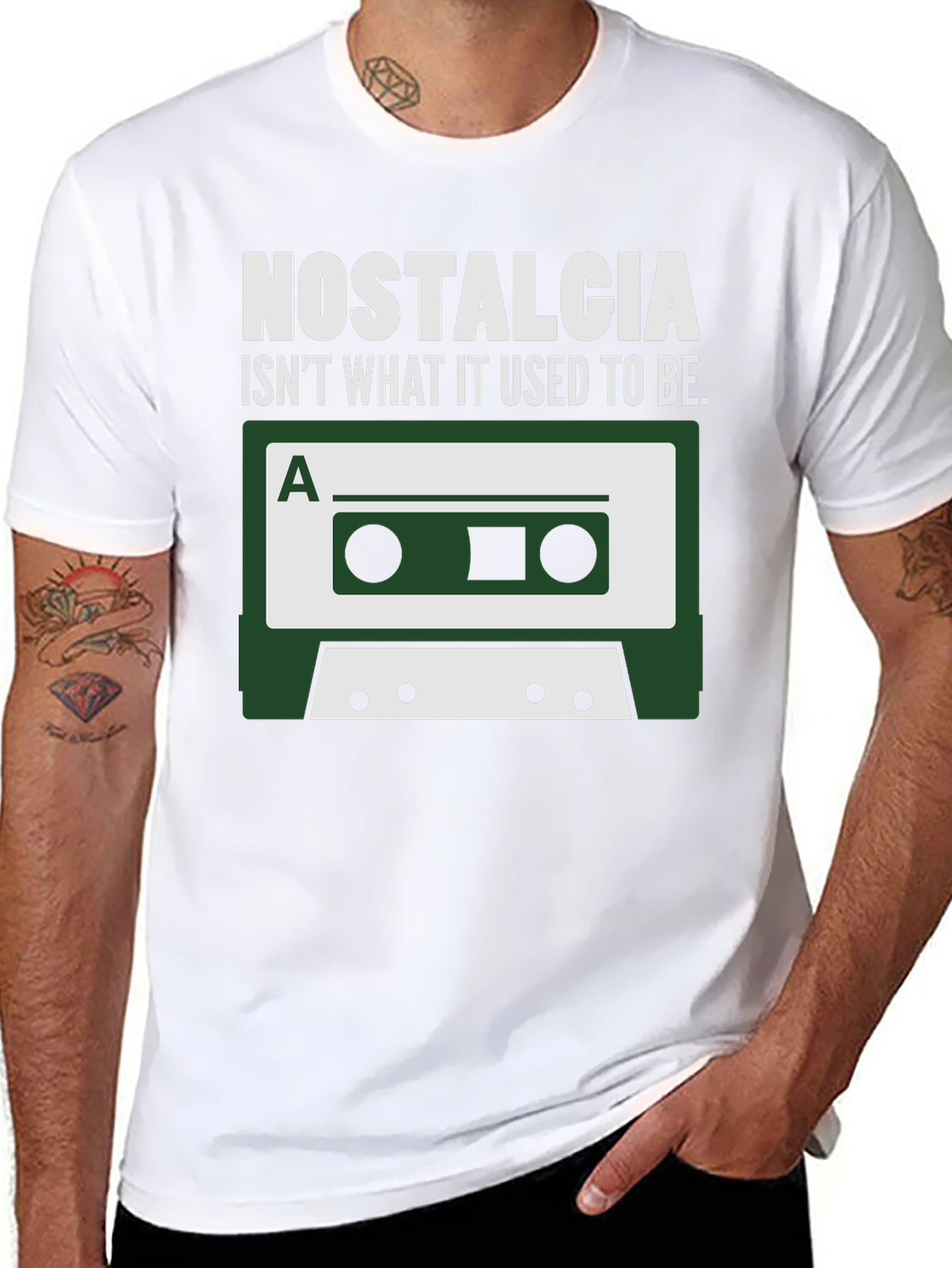 Nostalgia Cassette Tape Funny Graphic T-Shirt