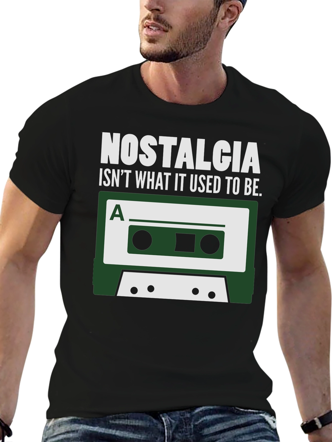 Nostalgia Cassette Tape Funny Graphic T-Shirt