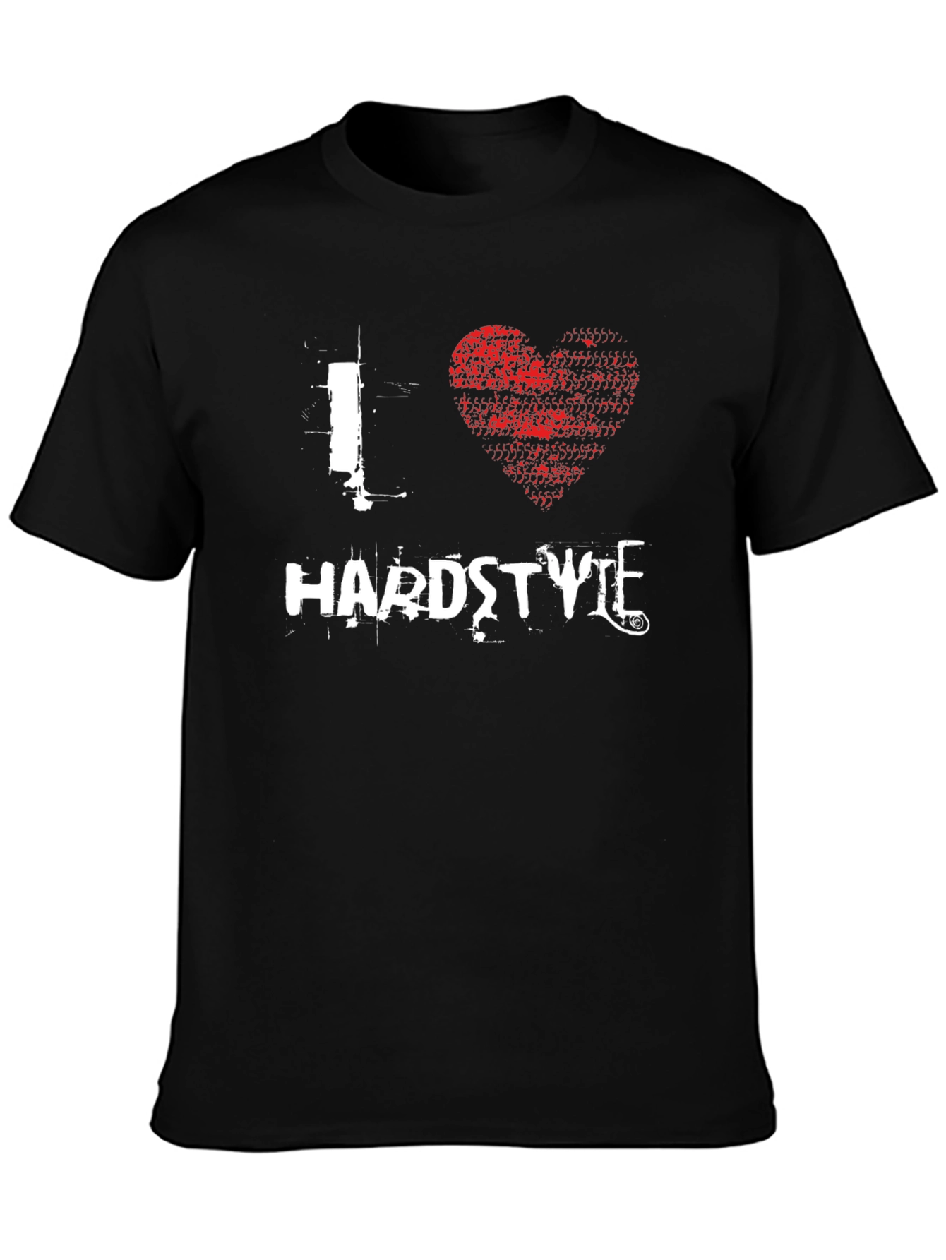 I Love Hardstyle T-Shirt Black Graphic Tee